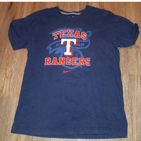 🐮 🐄 Nike Texas Rangers Men's Medium Short Sleeve T-Shirt - Picture 2 of 5
